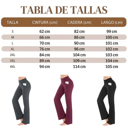 Pantalón Mujer Cintura Alta Elástico Corte Amplio