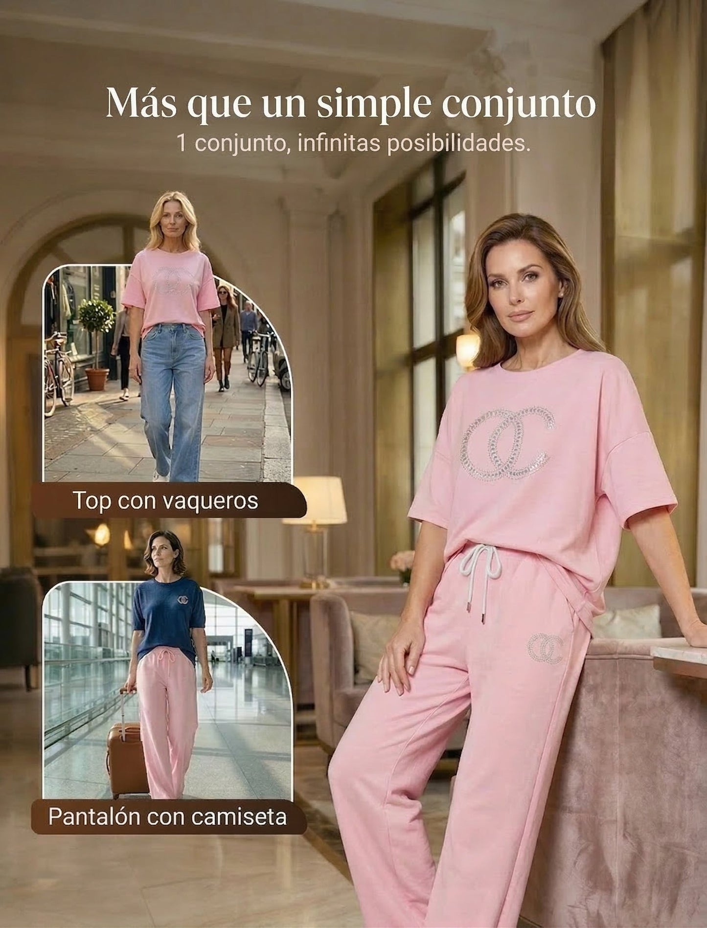 Conjunto Mujer de y Pantalón Holgado
