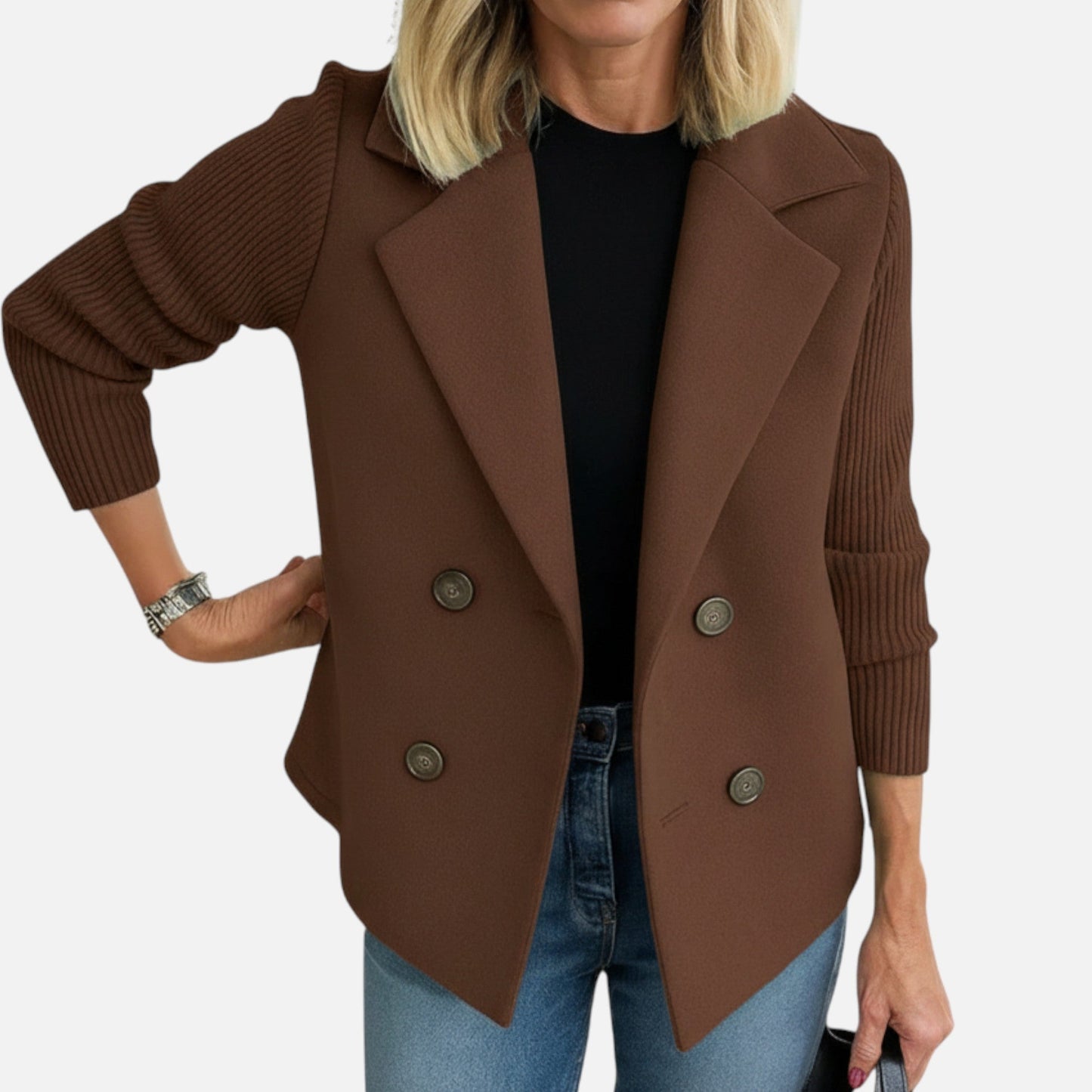 Abrigo mujer de lana invierno elegante