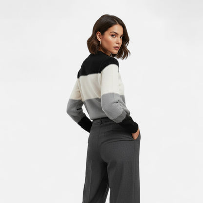 Jersey Mujer Cuello Alto Ajuste Clásico