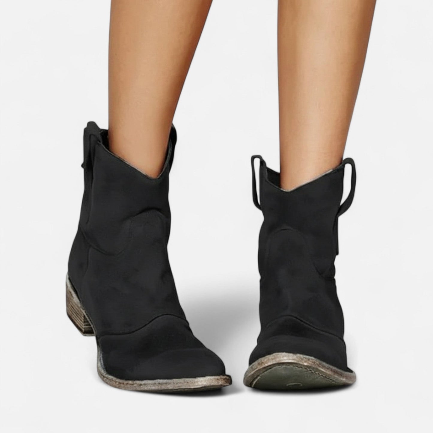 Botines Mujer Invierno Tacón Cuadrado