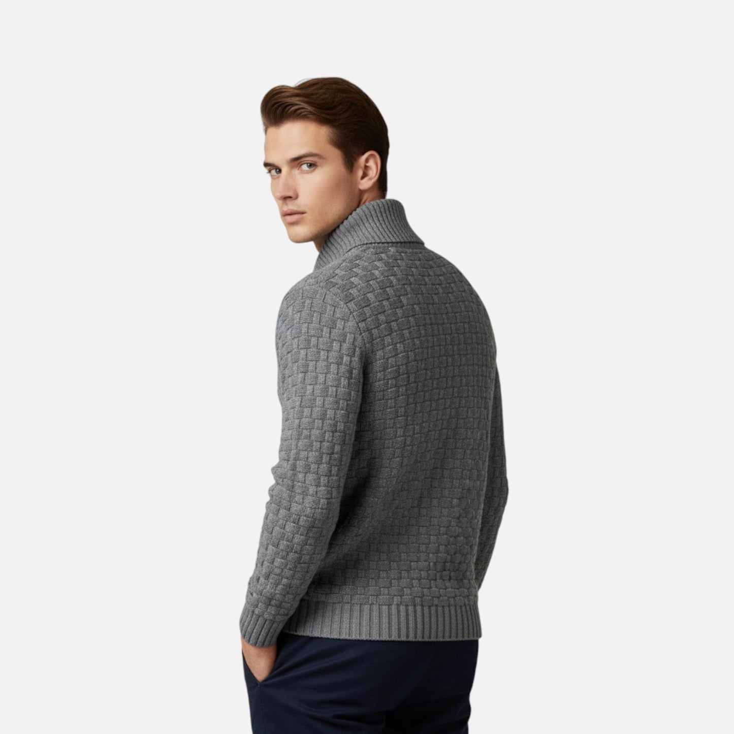 Jersey Hombre Termico Invierno Cuello Alto