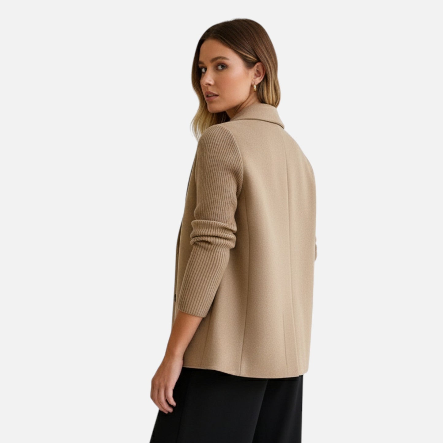 Abrigo mujer de lana invierno elegante