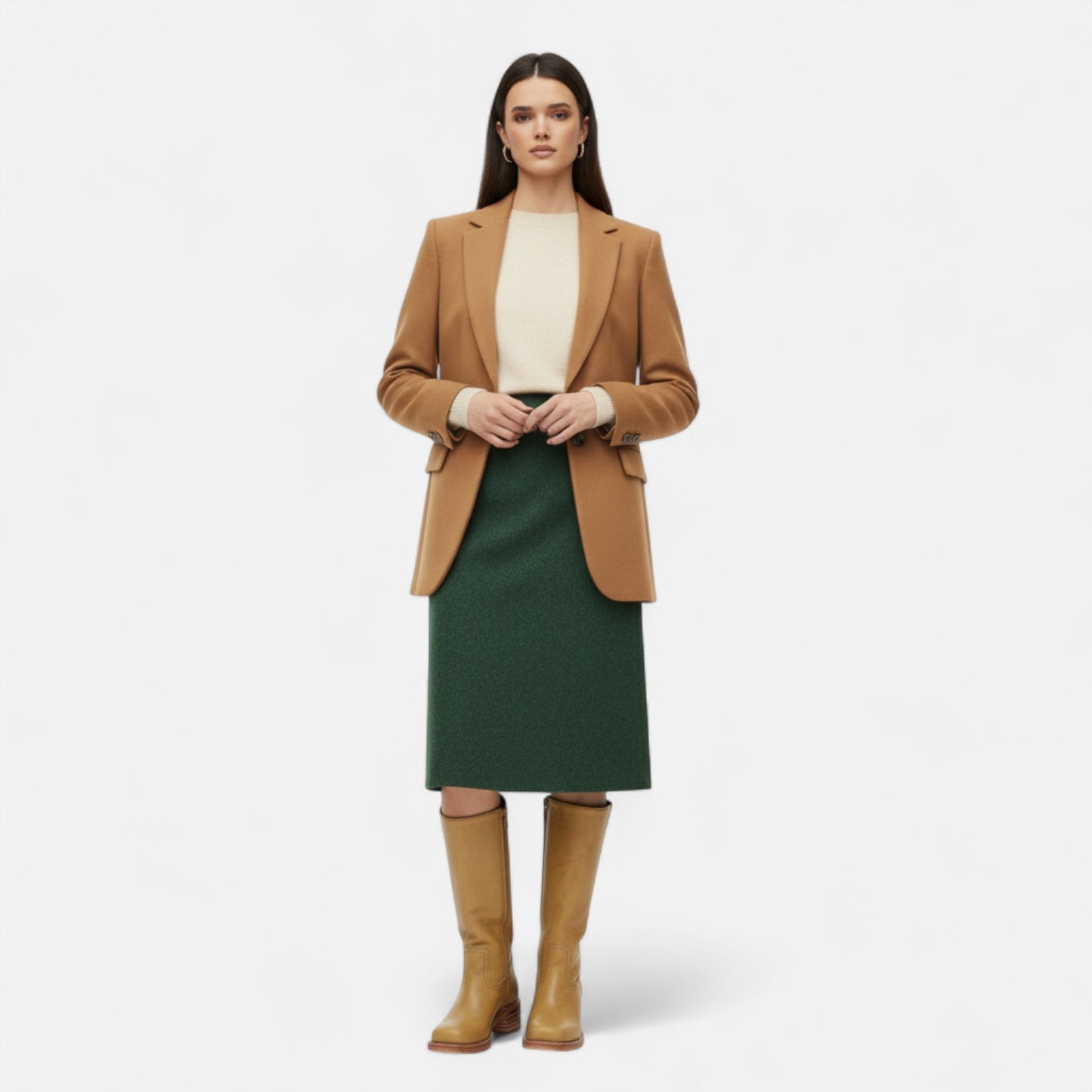 Botas Cowboy Mujer Altas Ajuste Hasta la Rodilla