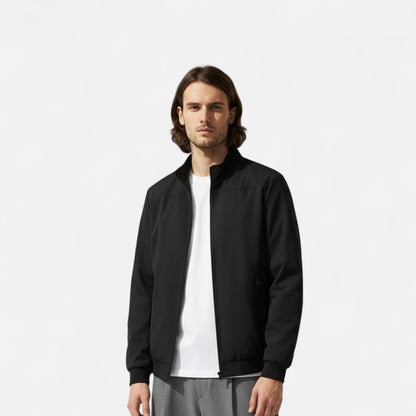 Chaqueta Ligera Hombre con Cremallera y Cuello Alto