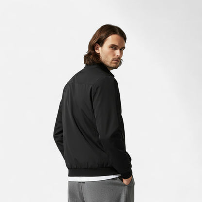 Chaqueta Ligera Hombre con Cremallera y Cuello Alto