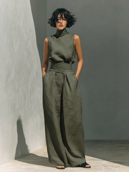 Conjunto Mujer Minimalista Dos Piezas Versátil
