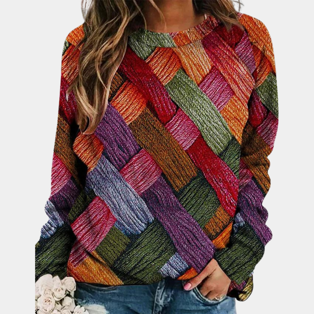 Jersey mujer de punto suave ajuste cómodo