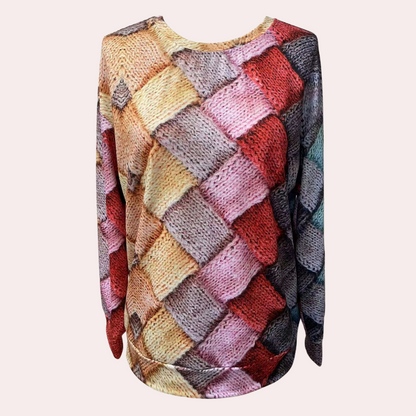 Jersey mujer de punto suave ajuste cómodo