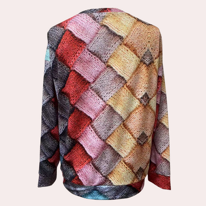 Jersey mujer de punto suave ajuste cómodo