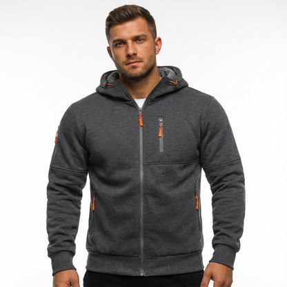 Chaqueta Hombre con Capucha Cremallera Completa Ajuste Regular - Mavetta