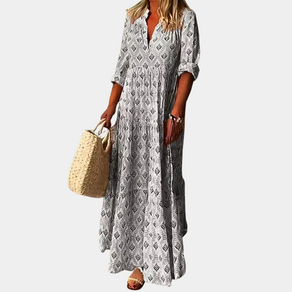 Vestido Largo Mujer Primavera Fluido