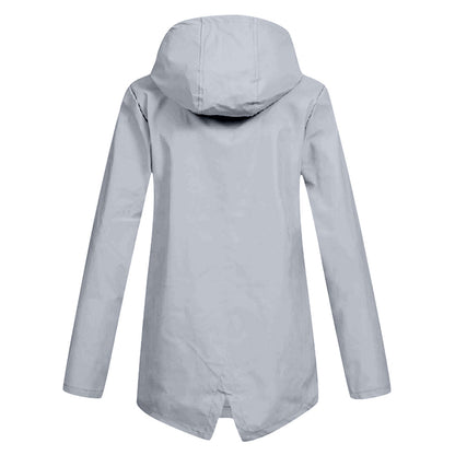 Impermeable Mujer Moderno Ajuste Elegante