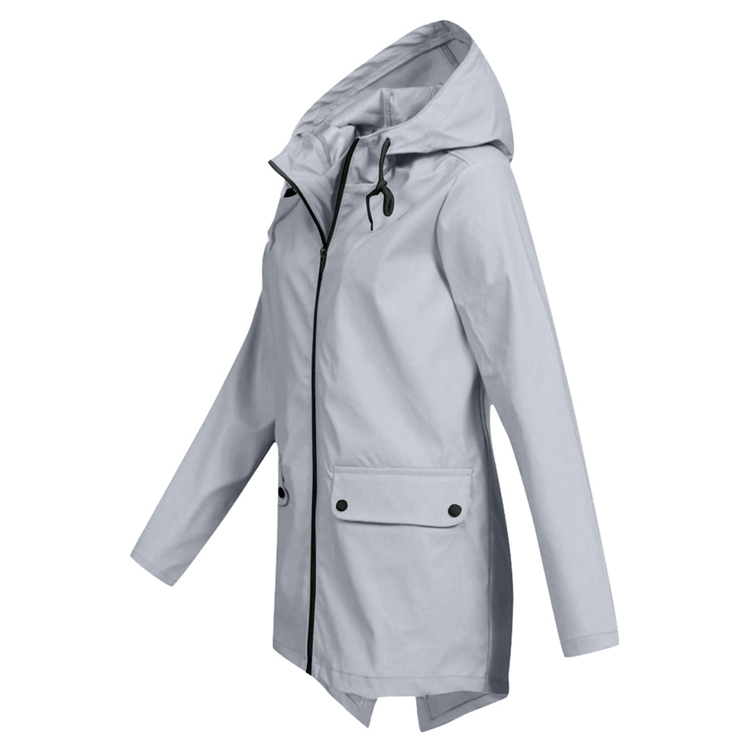 Impermeable Mujer Moderno Ajuste Elegante