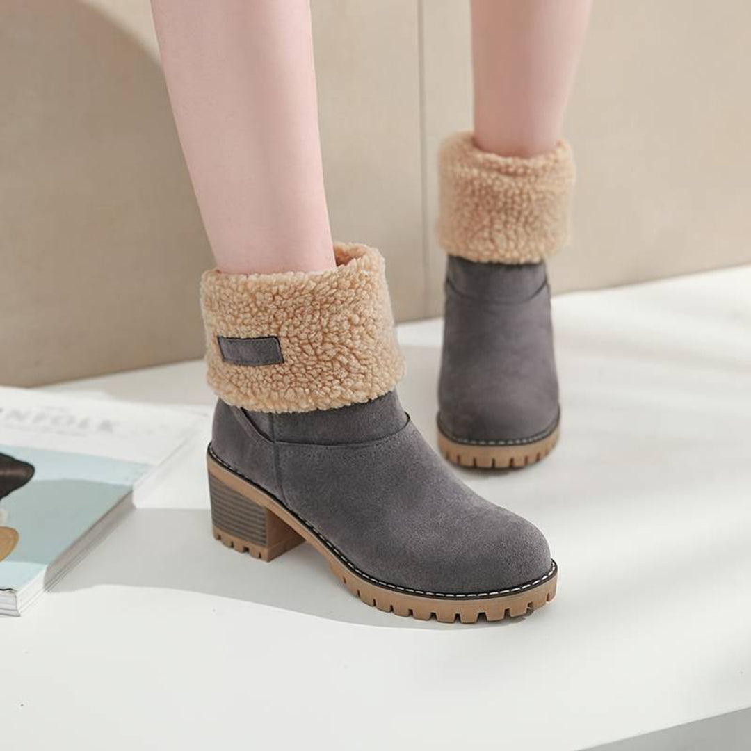 Botas Mujer Invierno Tacón Alto Aislantes Calidas