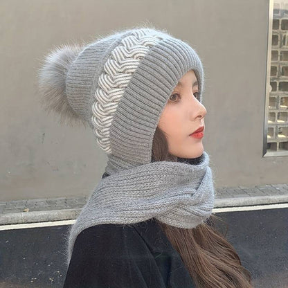 Set Mujer de Gorro y Bufanda Tejidos Conjunto