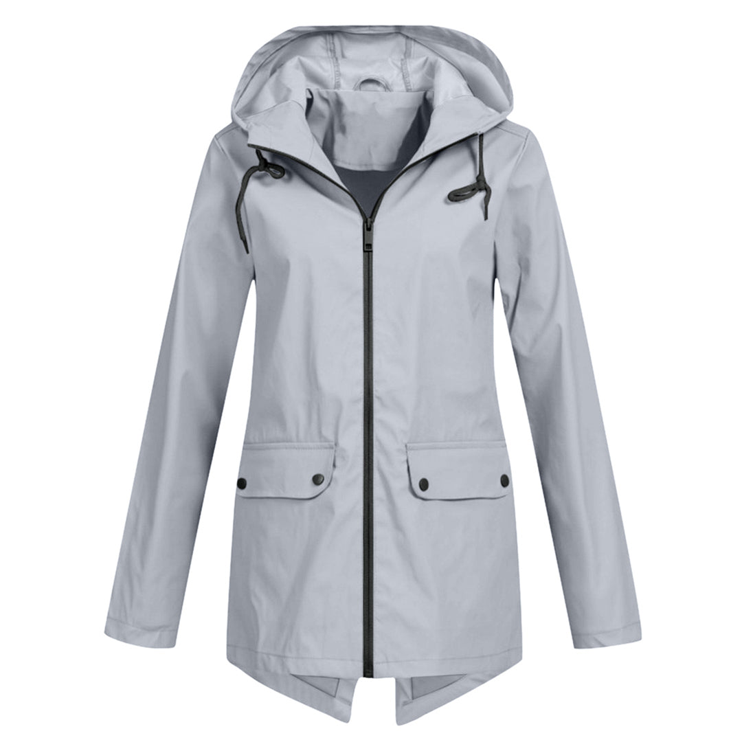 Impermeable Mujer Moderno Ajuste Elegante
