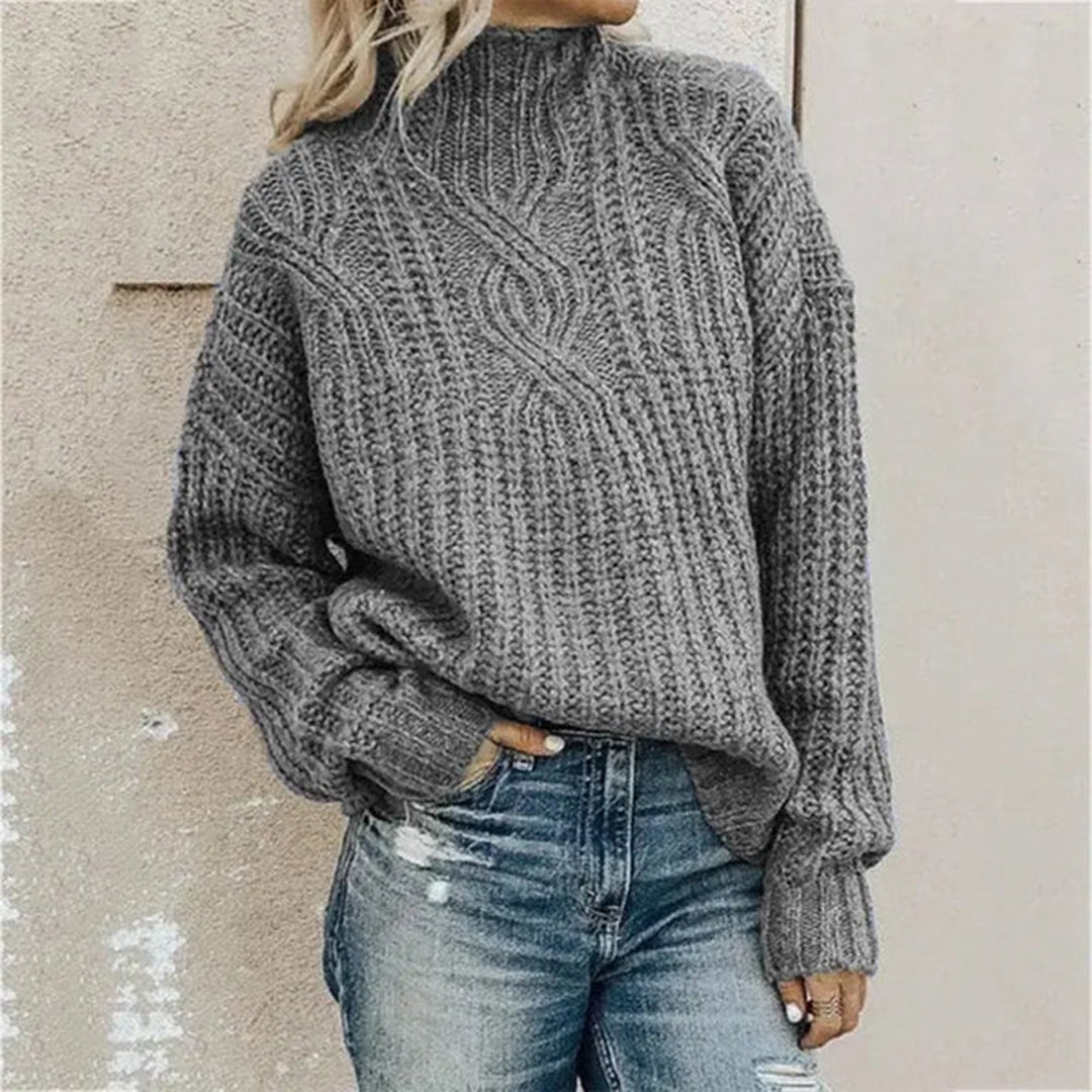 Jersey Mujer de Punto Suave y Acogedor
