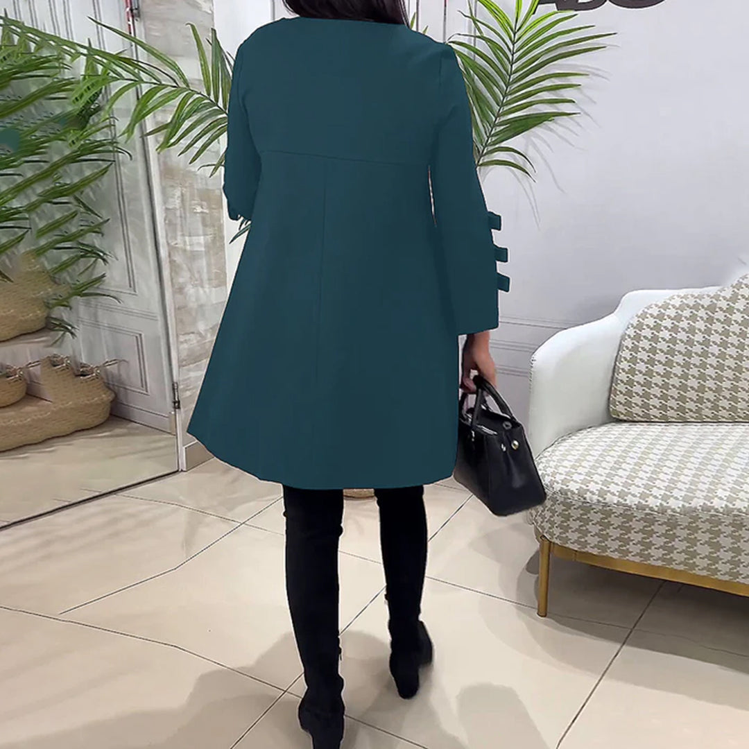 Vestido Casual Mujer Manga Larga Ajuste Regular