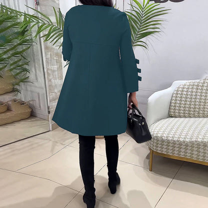 Vestido Casual Mujer Manga Larga Ajuste Regular