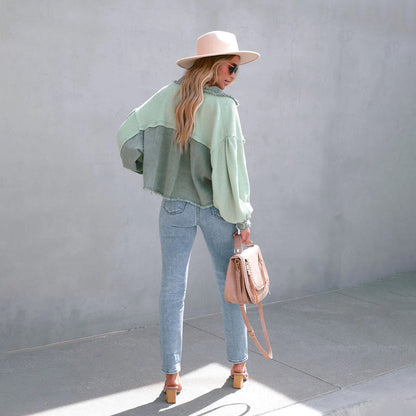 Chaqueta Mujer Estilo Boho Chic Suelta