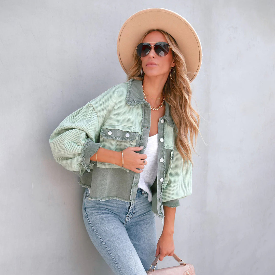 Chaqueta Mujer Estilo Boho Chic Suelta