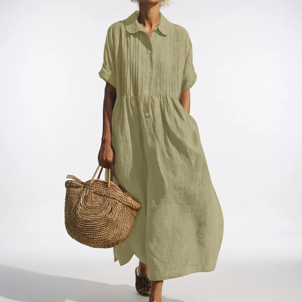 Vestido camisero mujer fluido verano