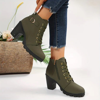 Botines mujer de piel diseño elegante