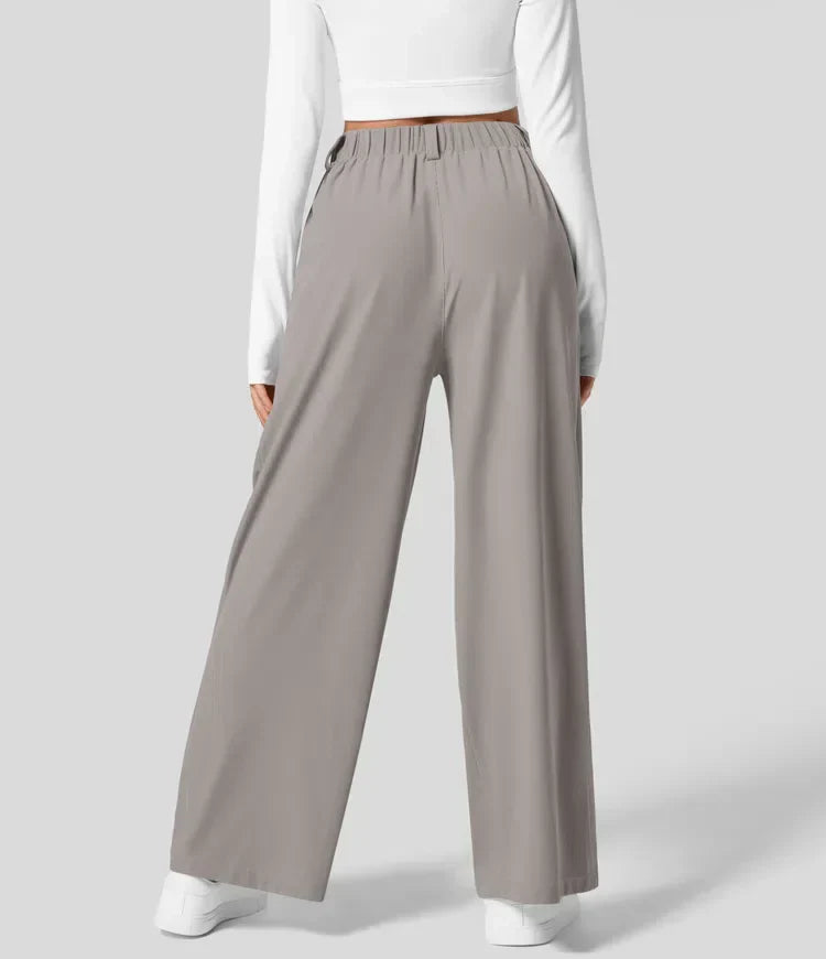 Pantalón Mujer Talle Alto Pernera Ancha