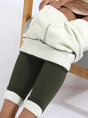 Legging Mujer Térmico Forro Polar Talle Alto