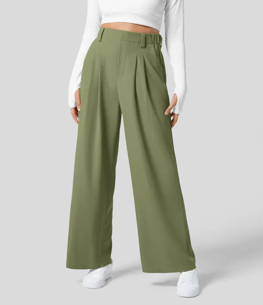 Pantalón Mujer Talle Alto Pernera Ancha - Mavetta