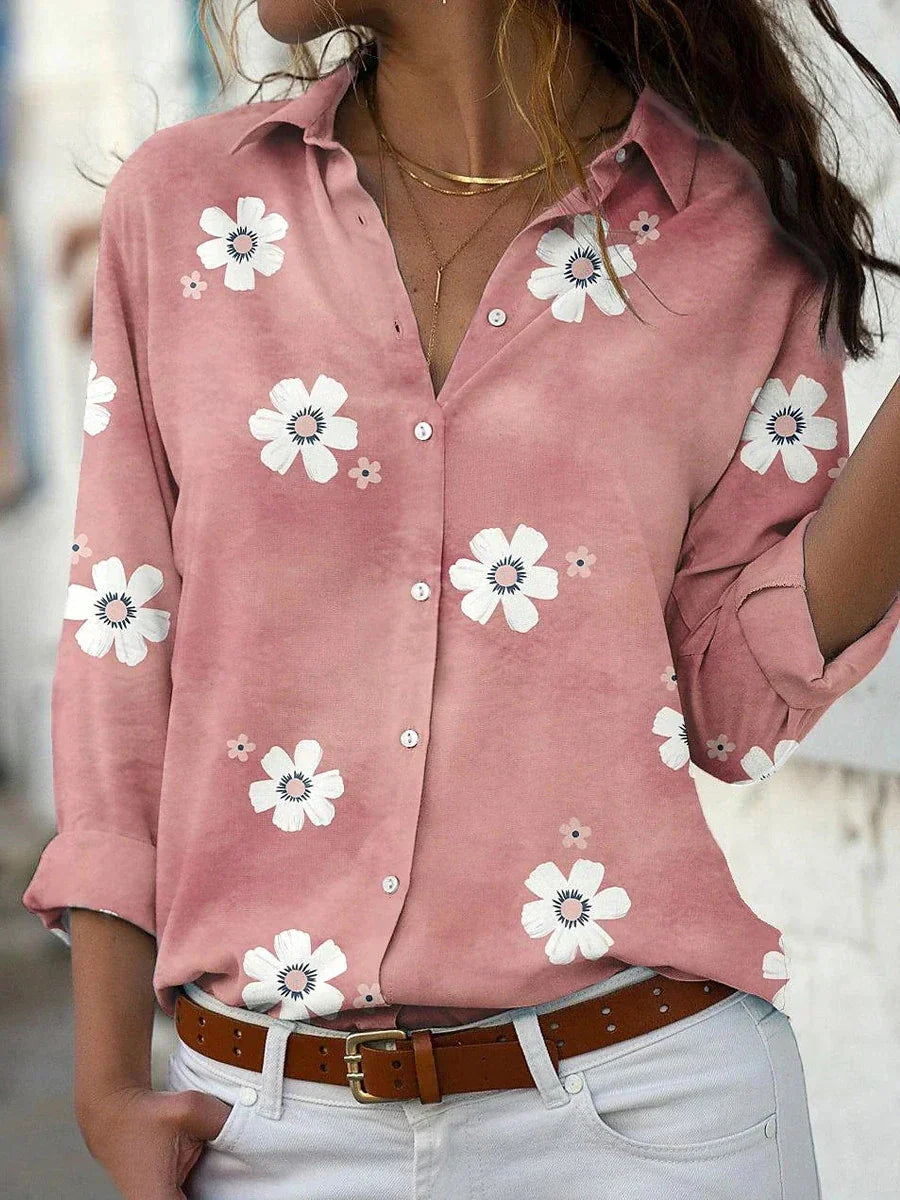 Blusa Mujer Estampado Floral Tela Suave Ajuste Holgado - Mavetta