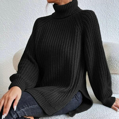 Jersey Mujer Cuello Alto Ajustado