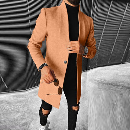 Chaqueta Hombre Moderna Diseño Geométrico Ajuste Regular