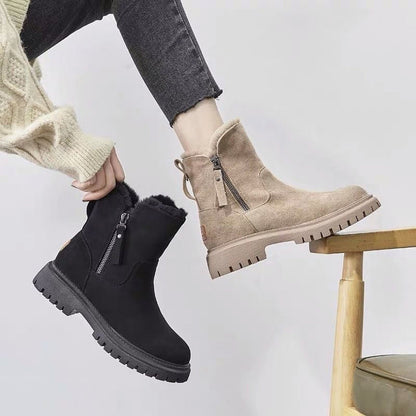 Botas Mujer con Forro de Lana y Cremallera