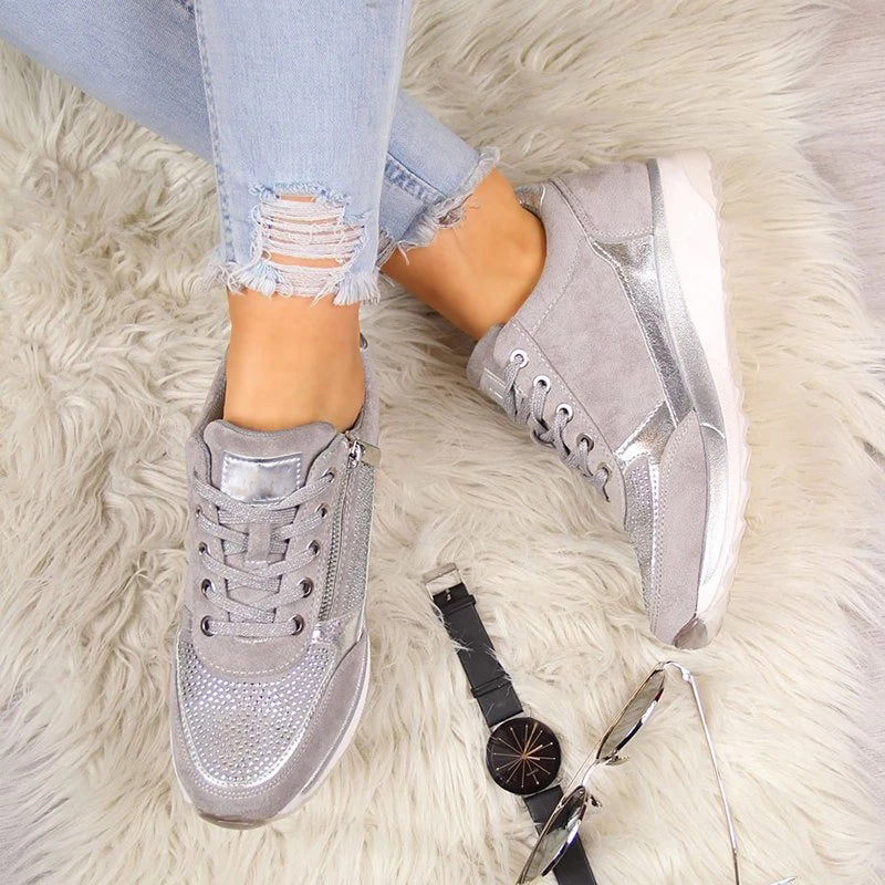 Zapatillas Mujer con Cordones Plataforma Moderna