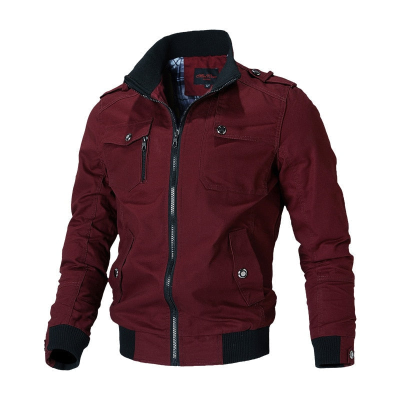 Chaqueta Hombre Otoño Invierno Cuello Alto
