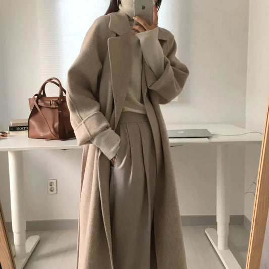 Abrigo Largo Mujer Invierno Ajuste Elegante - Mavetta