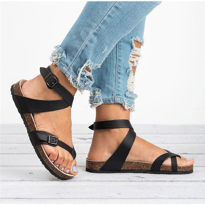 Sandalias Mujer de Cuero Diseño Elegante y Cómodas