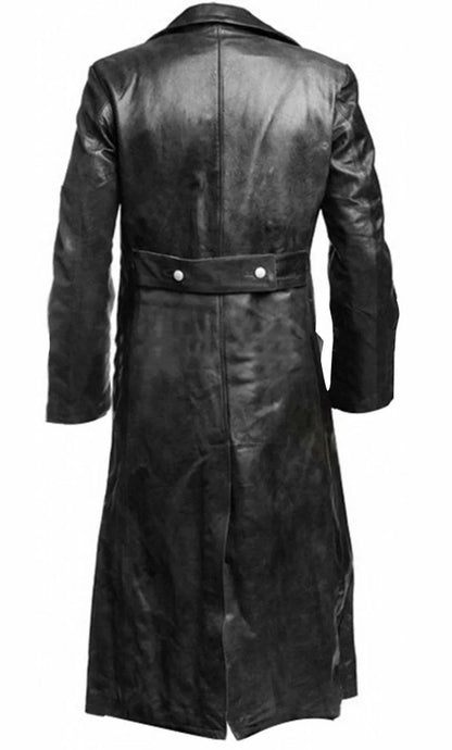 Gabardina Hombre de Tela Pulida con Botones Múltiples