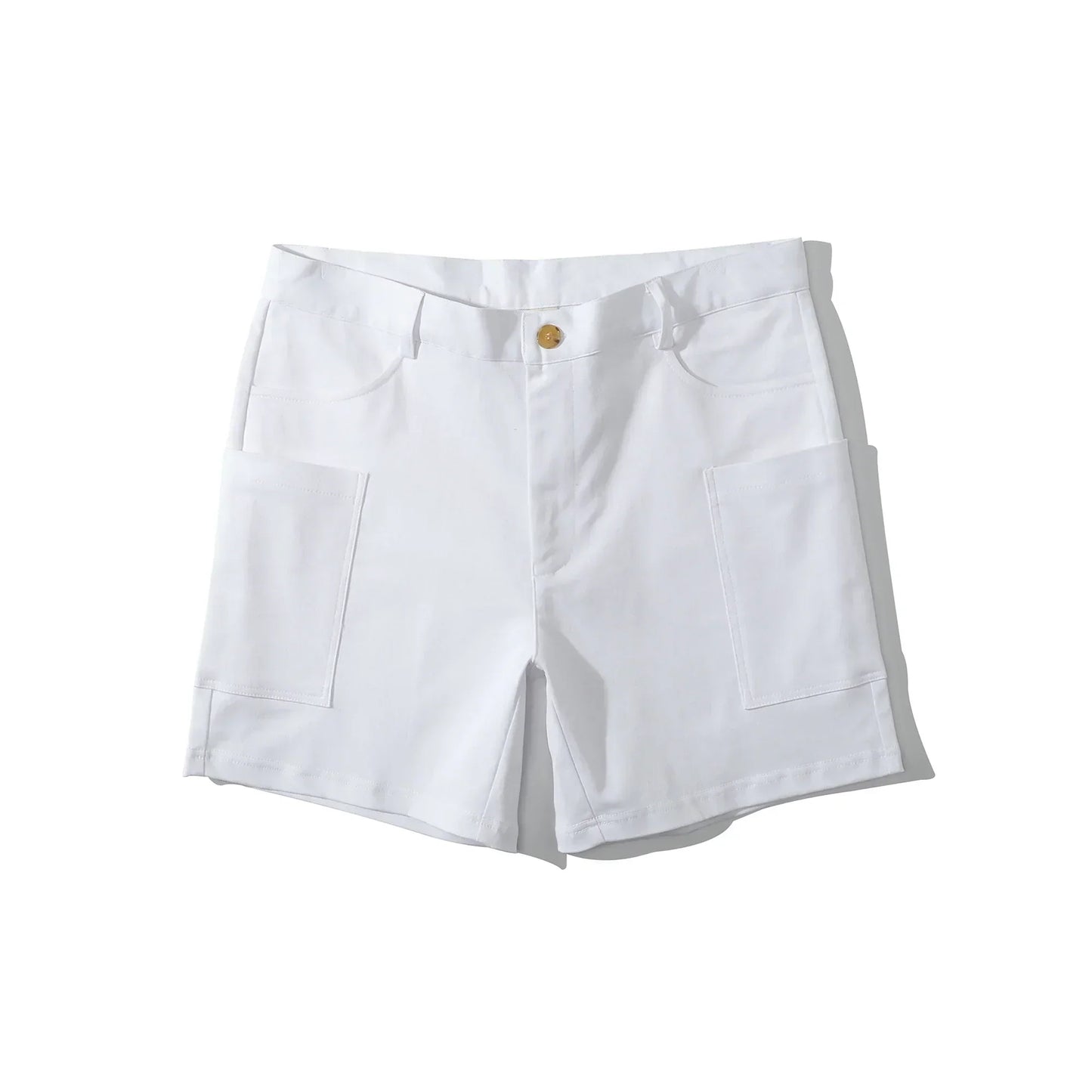 Bermudas cargo hombre algodón corte recto