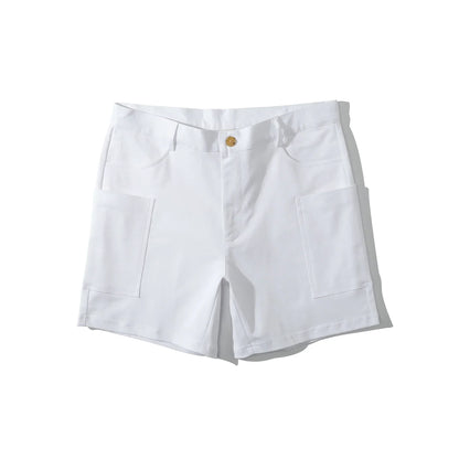 Bermudas cargo hombre algodón corte recto
