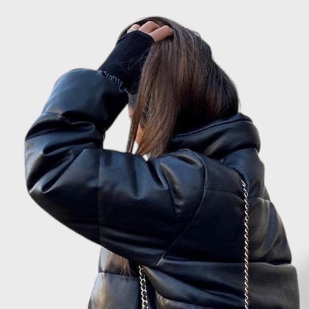 Chaqueta Plumas Mujer Acolchada Ligera Ajuste Regular