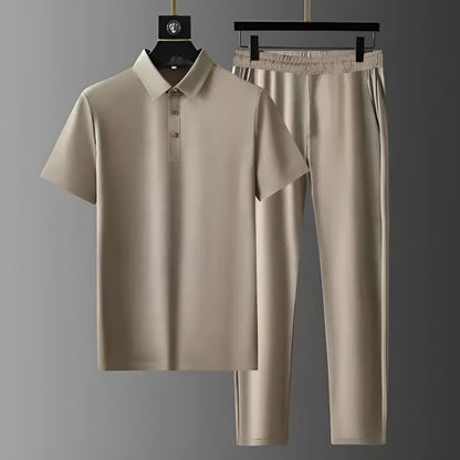 Conjunto Hombre Polo y Pantalón Algodón Cómodo Casual - Mavetta