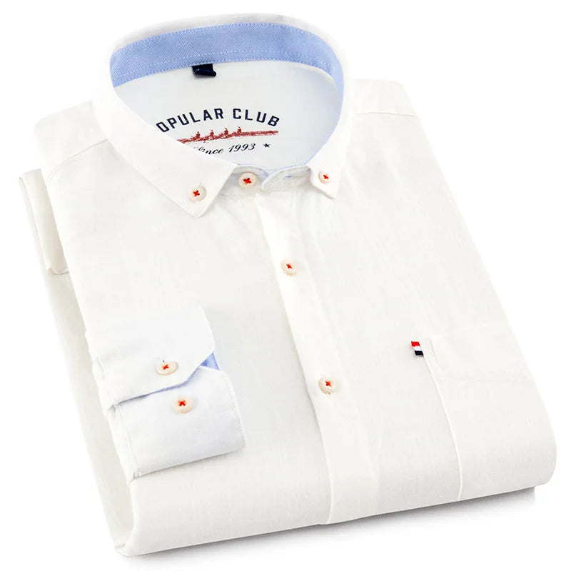 Camisa Hombre de Lino Tejido Ligero Botones Frontales - Mavetta