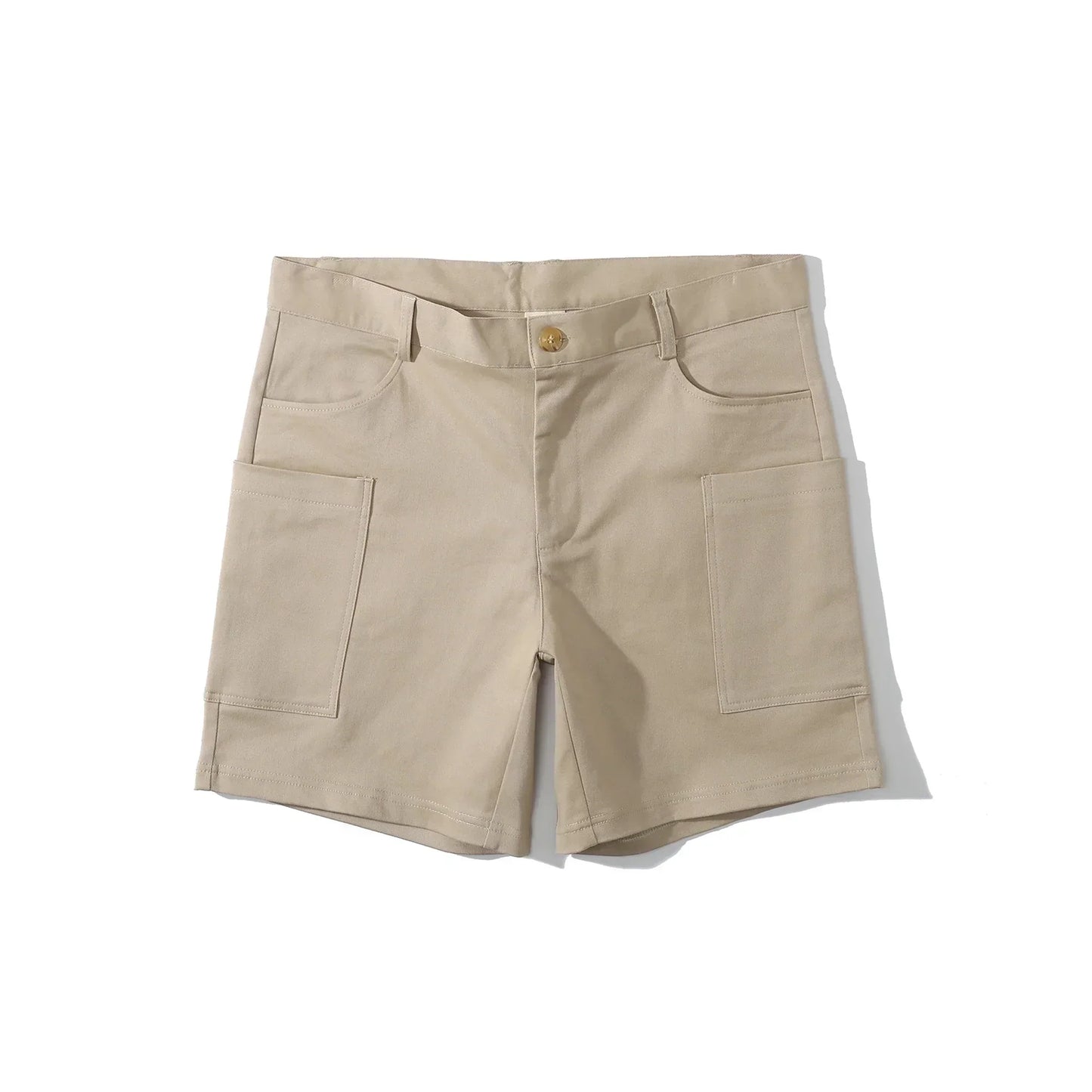 Bermudas cargo hombre algodón corte recto