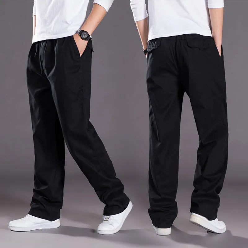 Pantalón Hombre Ligero Corte Relajado Estilo Veraniego