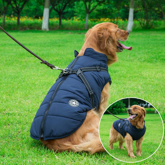 Abrigo invierno perro aislado con arnés integrado ajustable - Mavetta