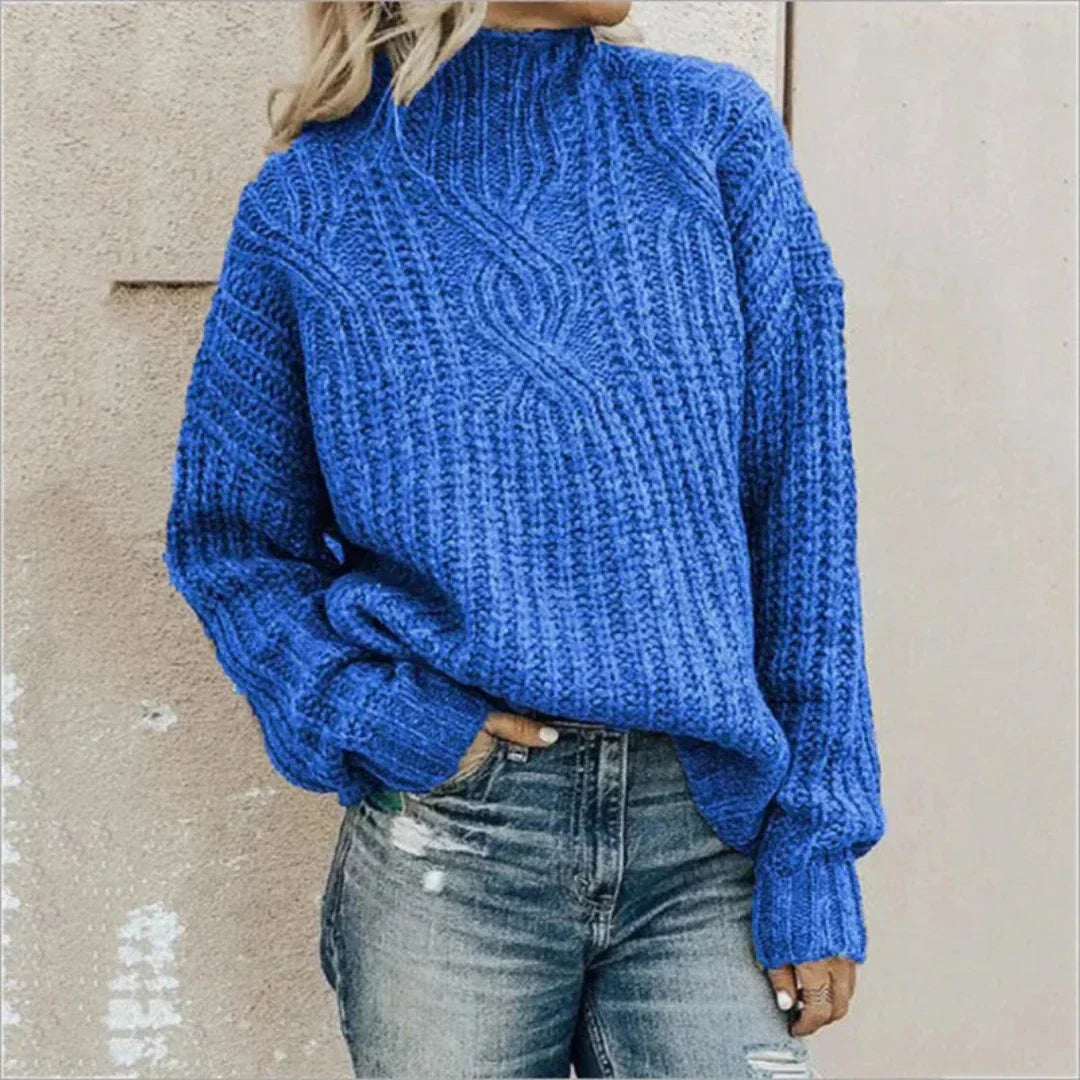 Jersey Mujer de Punto Suave Ajuste Cómodo