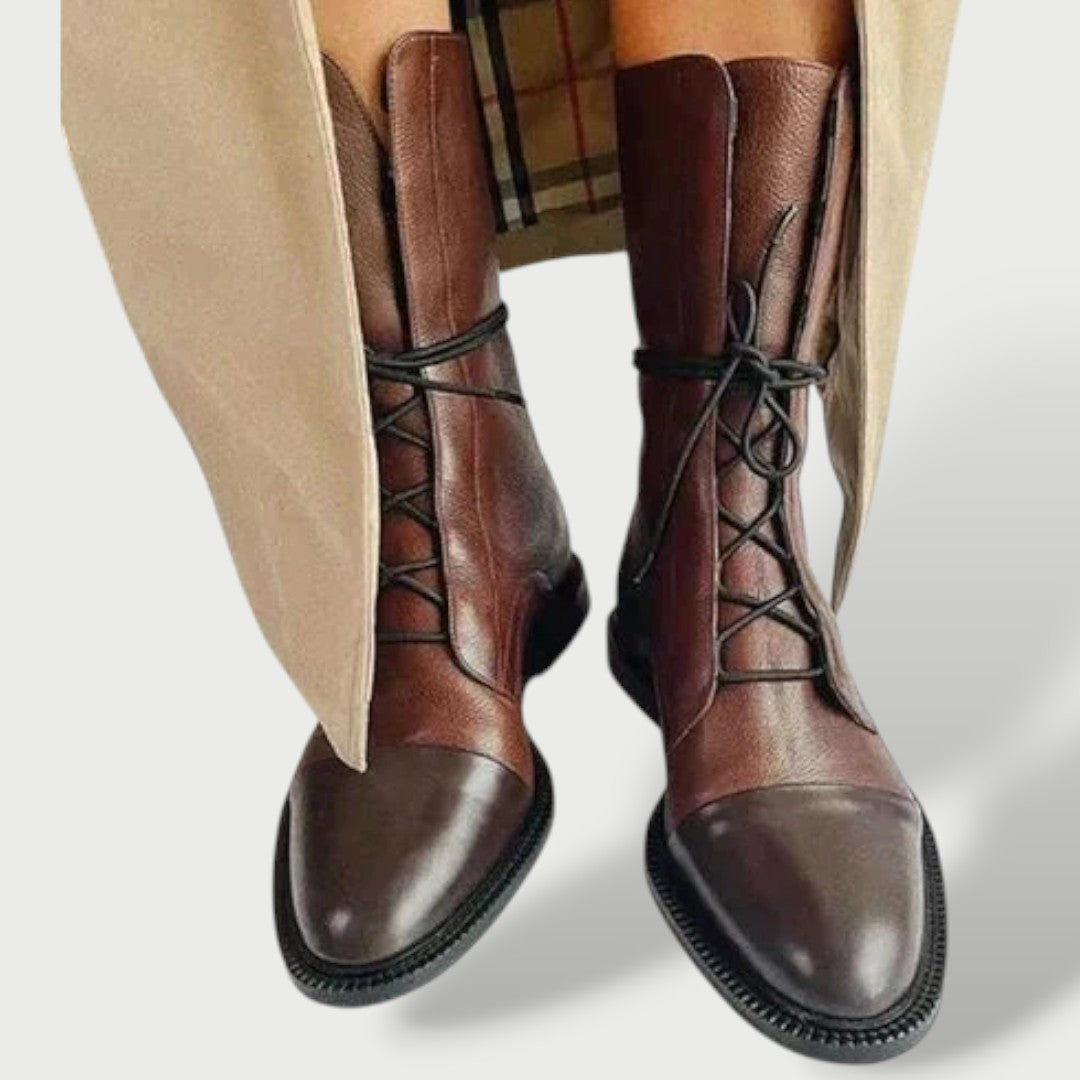 Botas Mujer Estilo Cowboy Vintage Tacón